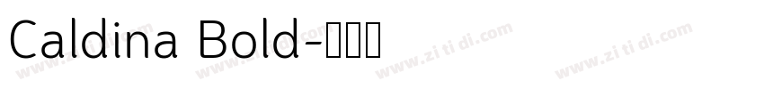 Caldina Bold字体转换